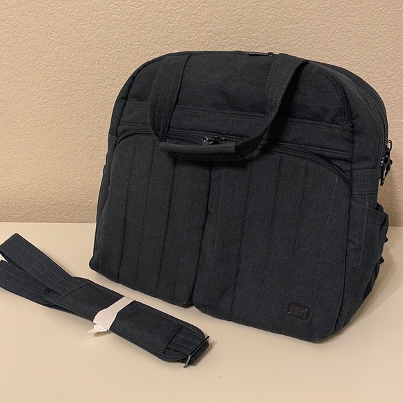 lug Handbags - 💙🦋💙Lug Convertible Overnight Bag w/ RFID - Boxer 2 Heather Indigo